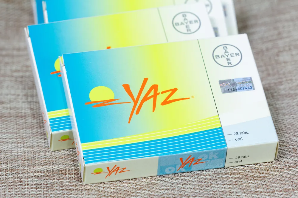 กล่องยาคุม Yaz